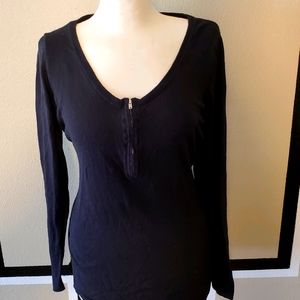 Black sweater blouse